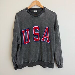 Lelis USA Mineral Wash Crewneck Sweatshirt Sz Medium
